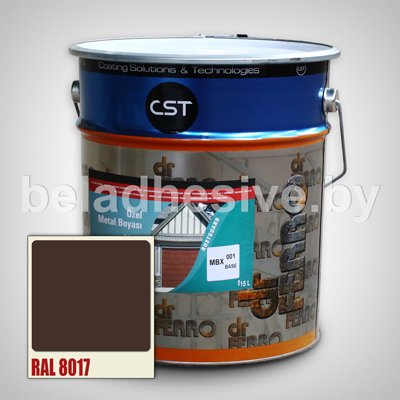 Матовая-краска-RAL 8017 шоколад 18 кг